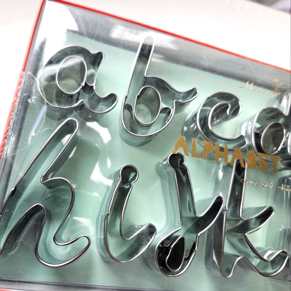 Alphabet Cookie Cutter Set by Meri Meri NIB! - Picture 3 of 4